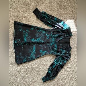 All Saints Auden Cosmic Print Mini Dress